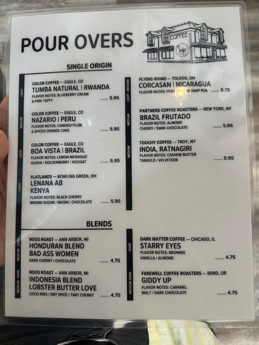 SIP coffee Menu - Image 2